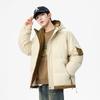 Mens Winter Hooded Cotton Puffer Jacket Thick Warm Loose Fit Casual Outwear Teens Young Adults