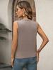 Damen Sommer Tank Bluse Lässig V-Ausschnitt Ärmellos Tunika Top Hemd Business Schick Arbeitshemden Kleidung