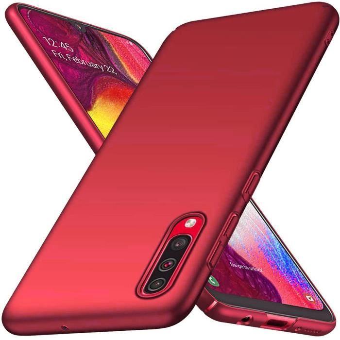 Coque de Protection - PROSHOP - Samsung Galaxy A70 - Souple - Anti-Choc - Rouge