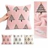Christmas Embroidered Cover with Lights Pattern, 45 Cm Square Throw Case for Holiday Home Decor