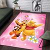 1pc Winnie the Pooh Pattern Carpet Area Rug Non Slip Carpet Hand Washable Floor Mat Suitable For Living Room Bedroom Home Decor Room Decor