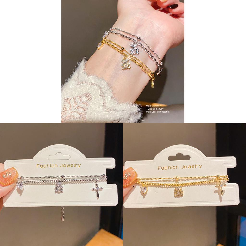 Animal Zodiac Hand Chain With Rhinestone Detailing For Elegant Girls Jewelry Gift