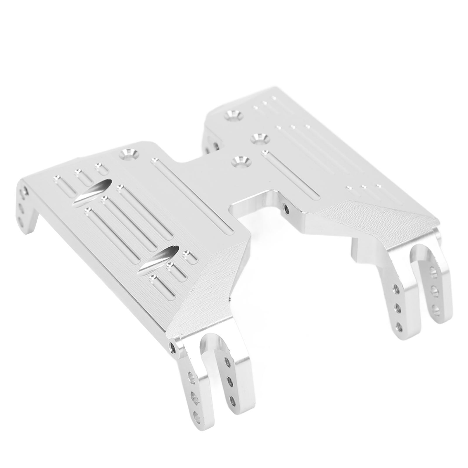 

RC Transmission Center Skid Plate Aluminum Alloy Gearbox Bottom Mount Base for Axial Capra 1.9 UTB AXI03004 RC CarSilver срібний