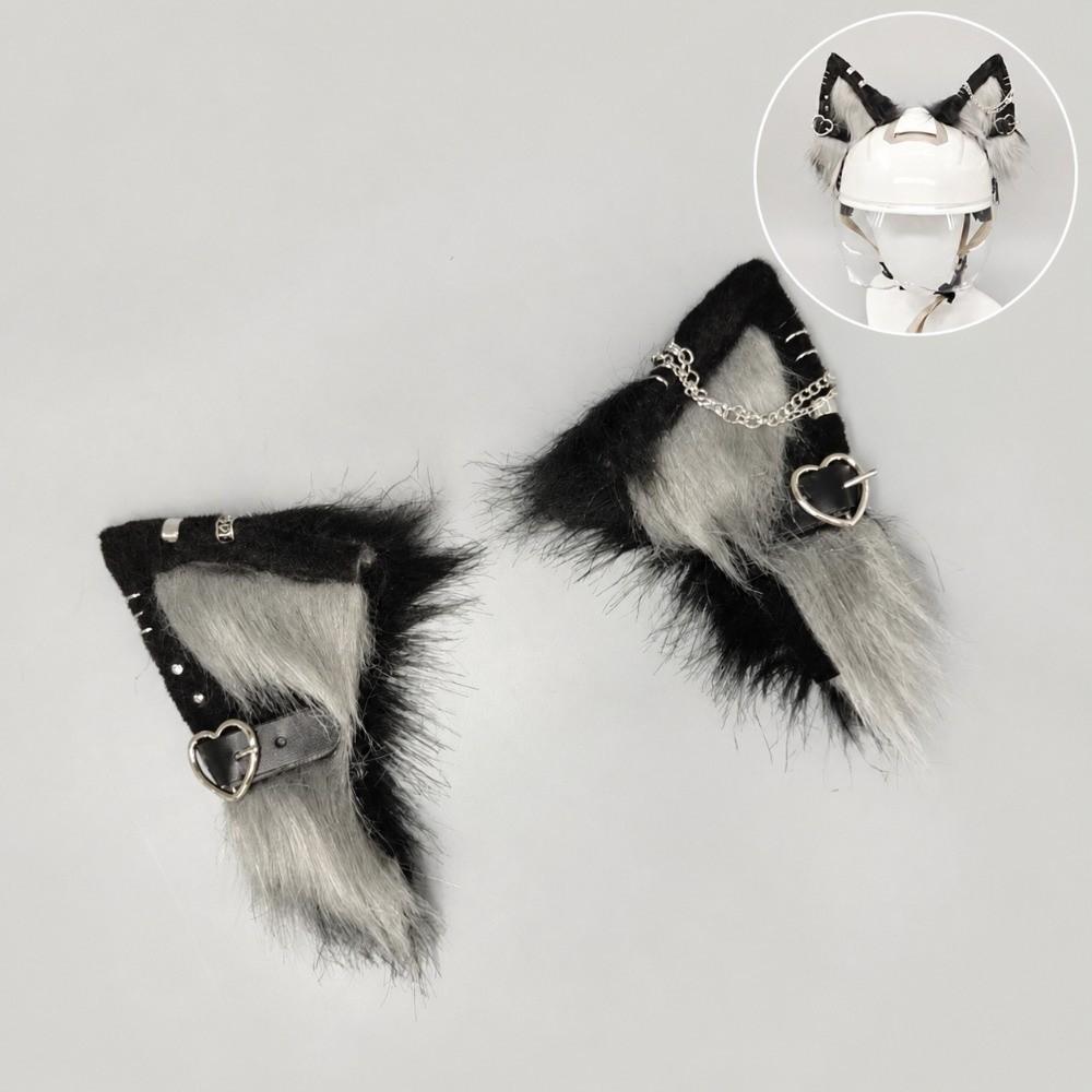 Multi Color Cat Ears Helmet Accessories for Motorcycle Ski Helmet Decoration