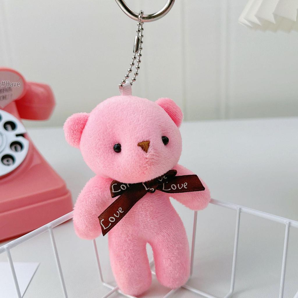 Teddy Bear Rag Doll Plush Pendant
