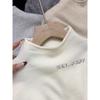 Women's Slimming No-Choke Half-High Neck Base Layer Knit Sweater for Autumn & Winter