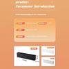 Wall Mounted Remote Control Organizer Box Space Saving TV Countertop Sorting Rack for Living Room Bedroom Hotel Room Use