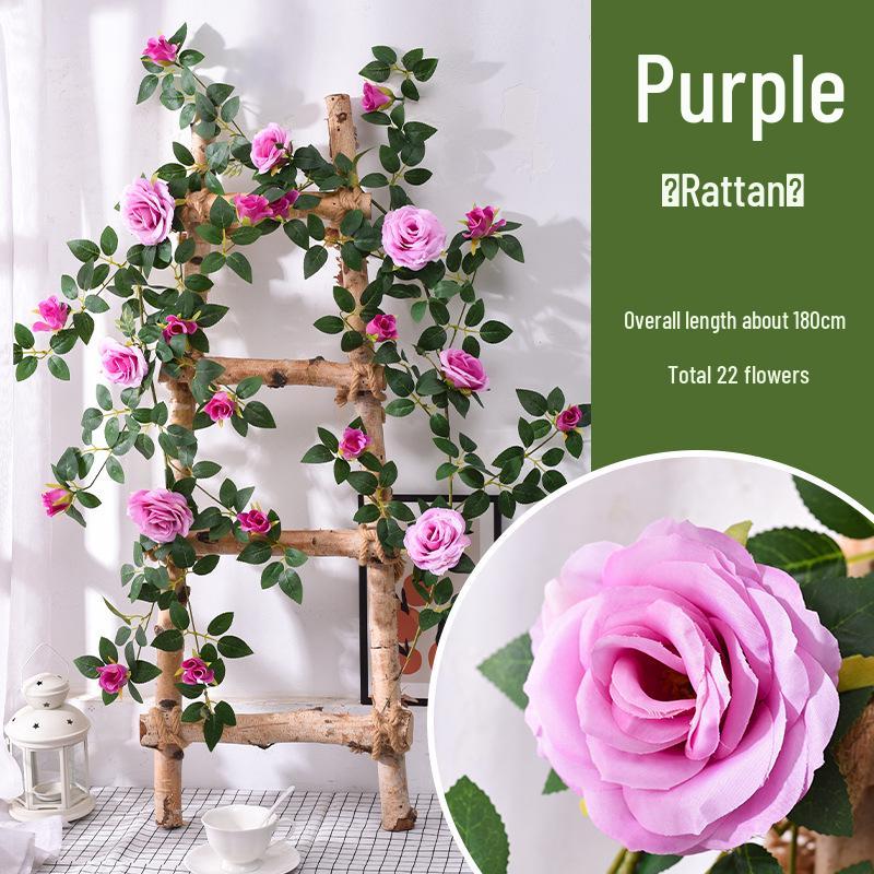 Simulierte Rosenblumenranke zur Wanddekoration & Landschaftsgestaltung