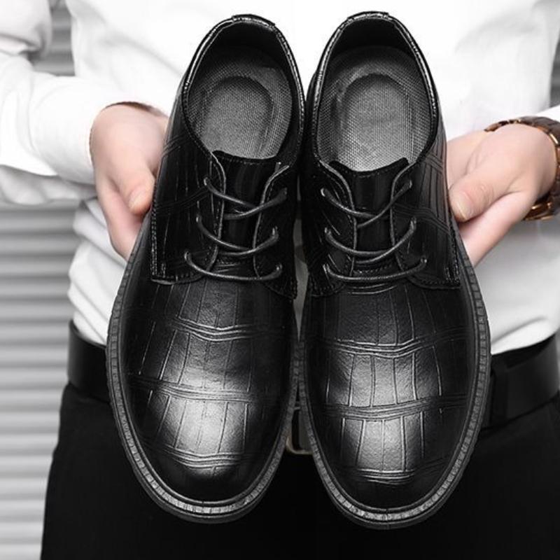 Fashion Comfortable Business Lace-Up Men's Leather Shoes New In Promotion Elegant Summer Sale Adults Classic Original Male Casual Shoe