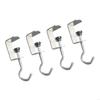  Pack Of 4/6 Adjustable Desk Handbag Hooks Heavy Duty Hook Space saving Hook For Home Office And School Use