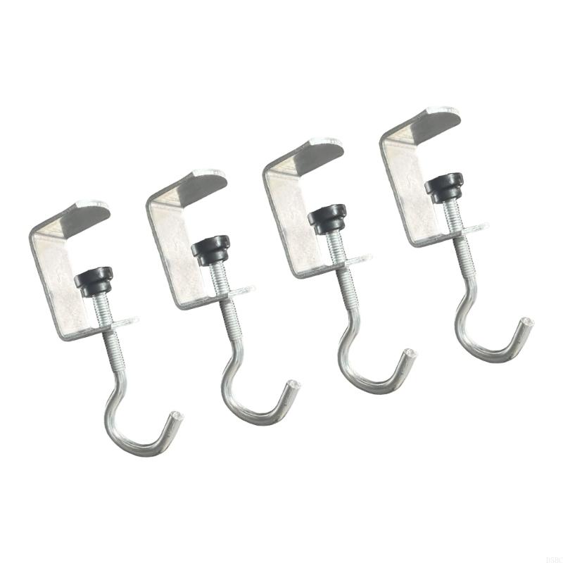 Pack Of 4/6 Adjustable Desk Handbag Hooks Heavy Duty Hook Space saving Hook For Home Office And School Use