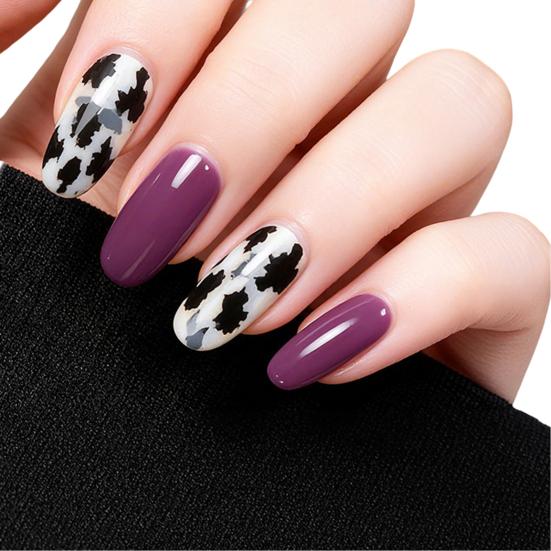 Tiras de Gel para Unhas Leopardo com Lixa Fácil de Aplicar Remover Autocolantes de Unhas Decalques Mulheres Meninas Manicure em Casa DIY Esmalte Wrap Arte de Unhas