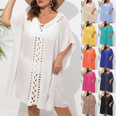 2025 New Beach Dress For Swimwear Swimsuit Women Summer Cover-Ups Beachwear Bathing Suit Bikini Cover Up Dresses Pareo Sarong