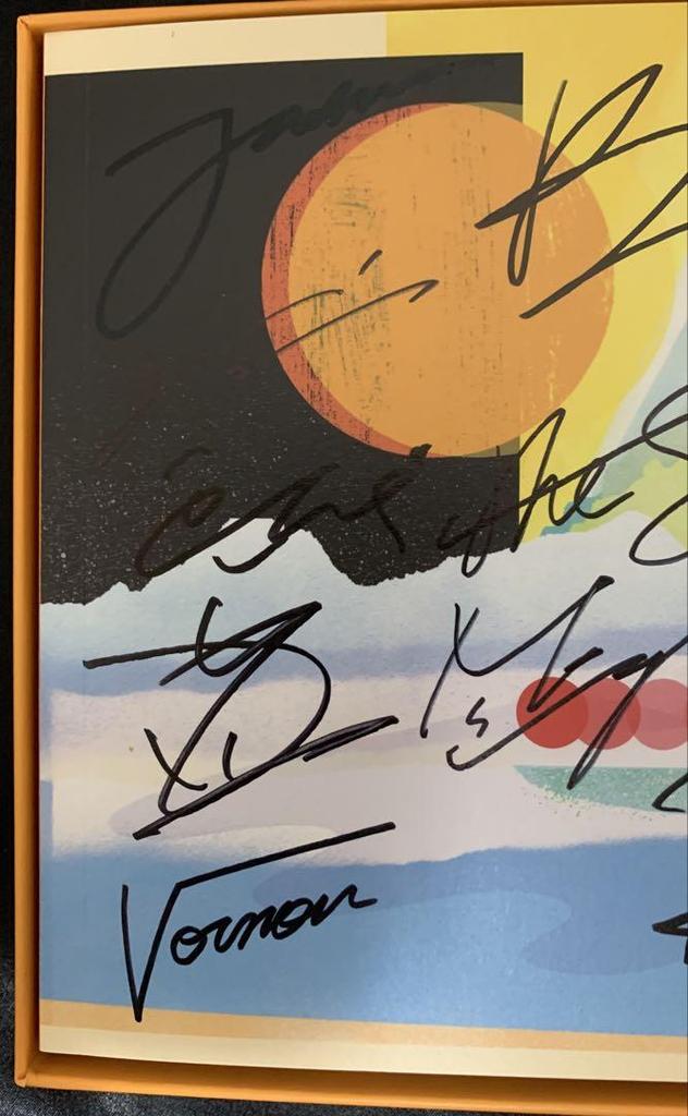 [USED] Autographed SEVENTEEN 12th SPILL THE FEELS Yellow