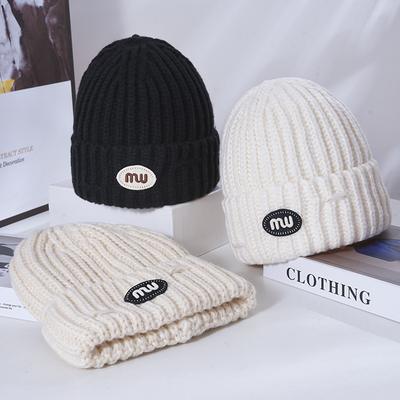 Hut Damen Winter Warm Strickmütze Winddicht Ohrenschützer Wollmütze