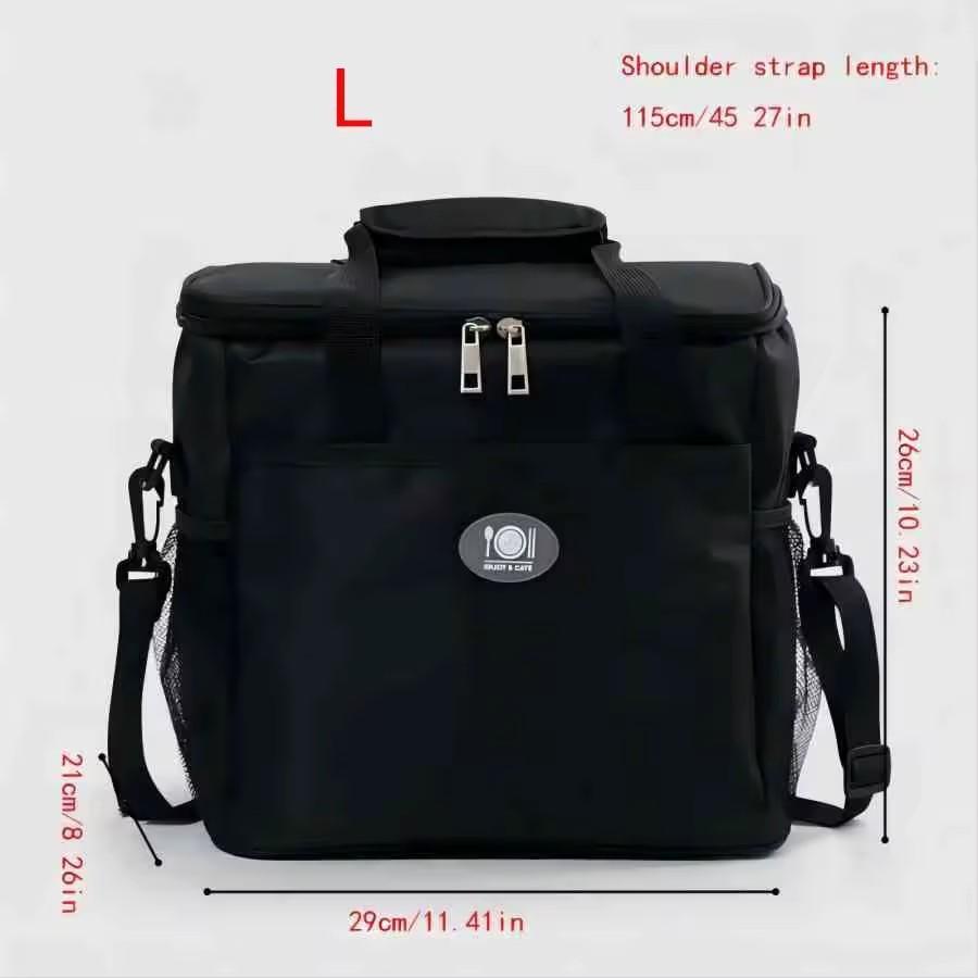 European And American Fashion Can Cross Body Thickened Lunch Insulation Bag With Large Capacity Business Lunch Bag