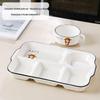 Ceramic Rectangular Divided Meal Plate