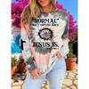 Autumn and Winter European and American Fashion Popular Printed Casual Round Neck Long-sleeved Sweatshirt
