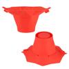 Oven Microwave Popcorn Folding Bowl Diy Silicone Popcorn Maker Machine Home Kitchen Tool Red
