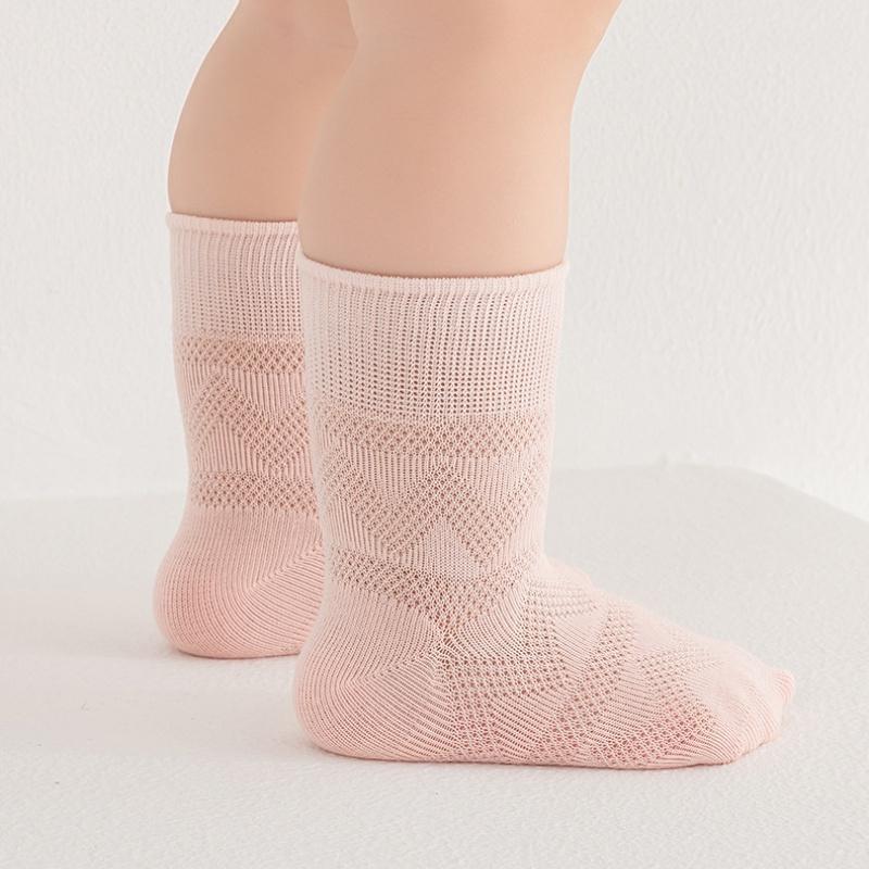 5 Pairs/lot Thin Mesh Newborn Baby Socks Infants Cotton Boneless Soft Socks For Girls And Boys Spring/Summer Student Socks 0-8Y