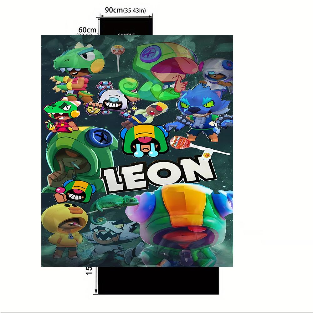 Brawl Stars Area Rug Perfect for Dormitory Entryway Decorate Room Bedrooms Anti-slip Rug Office Home Decor