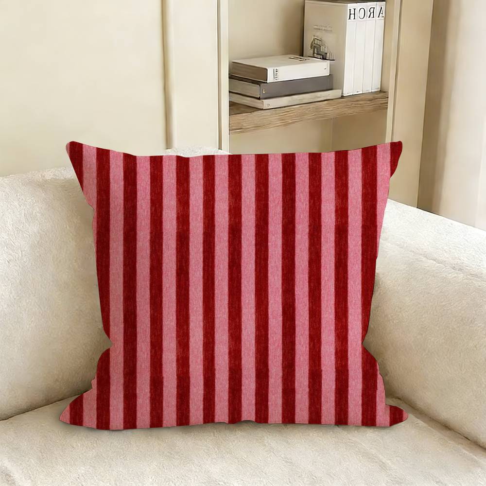 Bordeaux Weiß gestreift Kissenbezug Sofakissenbezug Heimzimmer Dekoration Kindergeschenk