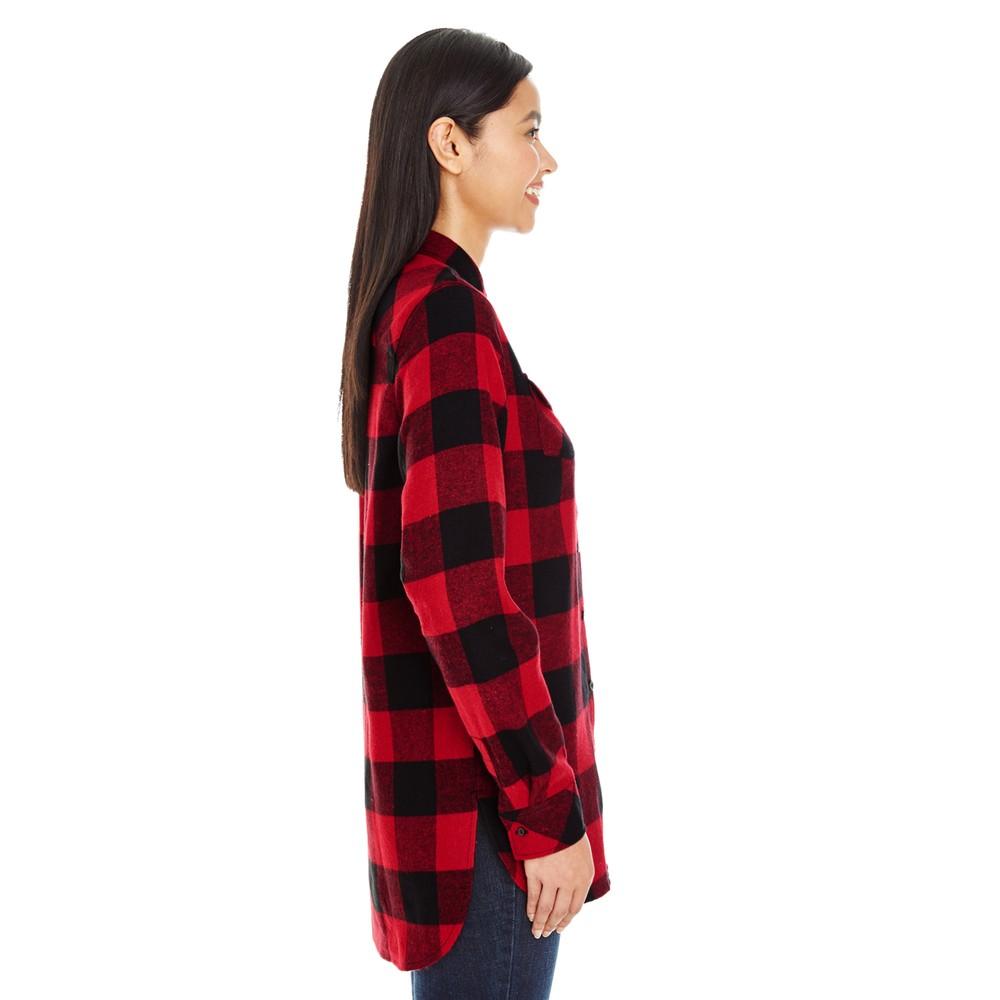 Burnside Womens/Ladies Plaid Flannel Woven Shirt