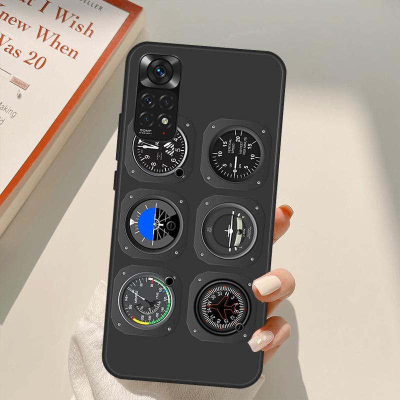 Aviation Aeroplane Pilot Cockpit Case For Xiaomi Redmi Note 11 10 Pro 8 9 9S 10S 11S 9A 9C 10A 10C K40 K50 Gaming Cover