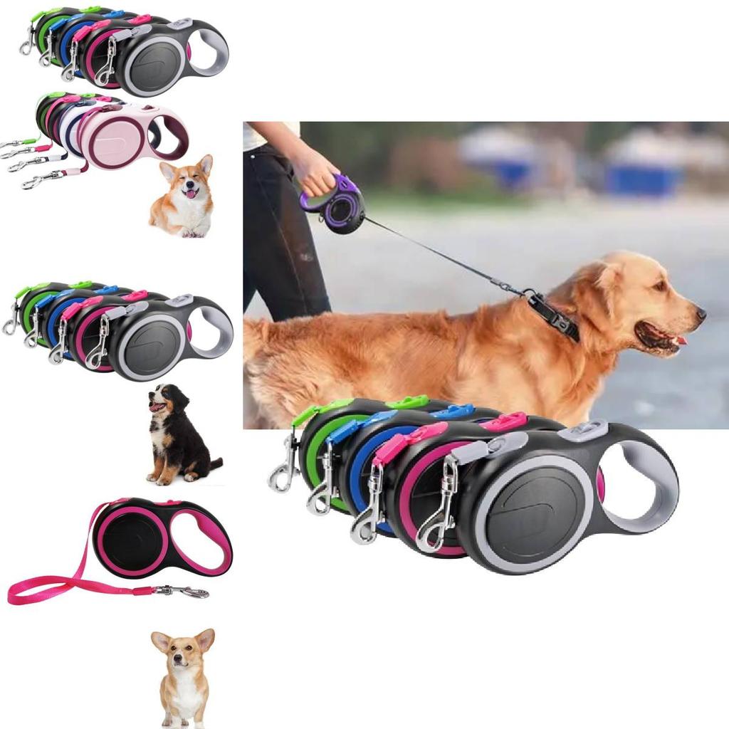 Langleine Automatisch Einziehbar für Große Hunde mit Komfortablem Griffdesign und Lebhaften Farboptionen