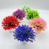 Plastic Artificial Potted Flowers Pink Fake Flower Bonsai Artificial Faux Plants  Indoor Decoration