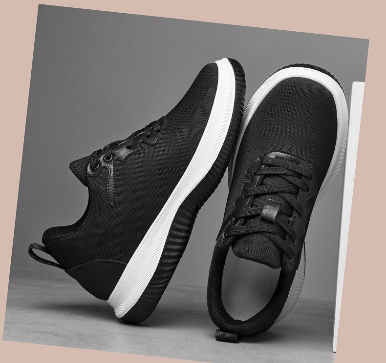 Men's 8CM Height Boost Casual Shoes - Breathable Mesh, Lightweight, Shock-Absorbing, Dad Style for Autumn
