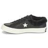 One Star Low Street Warmer 'Black' Leather Fleece Non-Slip Abrasion Resistant Low-Top Board Shoes Women's Black & White