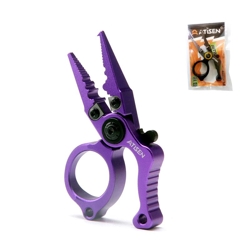 Fishing Activities Aluminum Alloy Fishing Split Ring Pliers Fishing Multitool Shear Protable Lightweight Rust-Proof Hook Remover