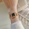 Xiaoxiangfeng Square Watch Women's Diamond-encrusted Temperament Retro Bracelet Quartz Watch Medium Antique Gold Watch