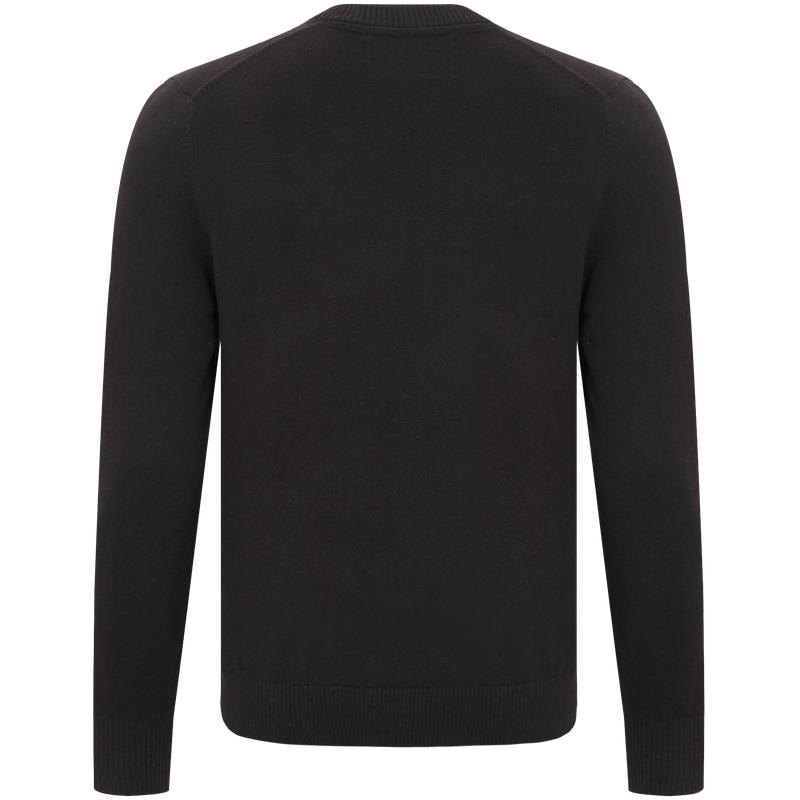 Calvin Klein Logo Print Knit Sweater Men Tops Black J319386-BEH