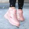 Genuine Leather Winter Boots For Boys Thick Warm Snow Shoes For Children Soft-soled Anti-slippery Teenager
