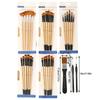 Professionelles Künstler-Pinselset Nylonborsten für Aquarell-, Acryl-, Ölmalerei, Basteln & Gesichts-Körper-Handwerk Hakenlinie