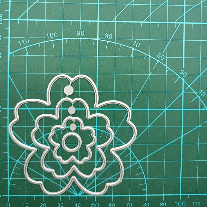 Flower Leaf Cutting Dies Carbon Steel Die Cut Templates for Card Making Scrapbooking Packaging Art Craft Embellishment
