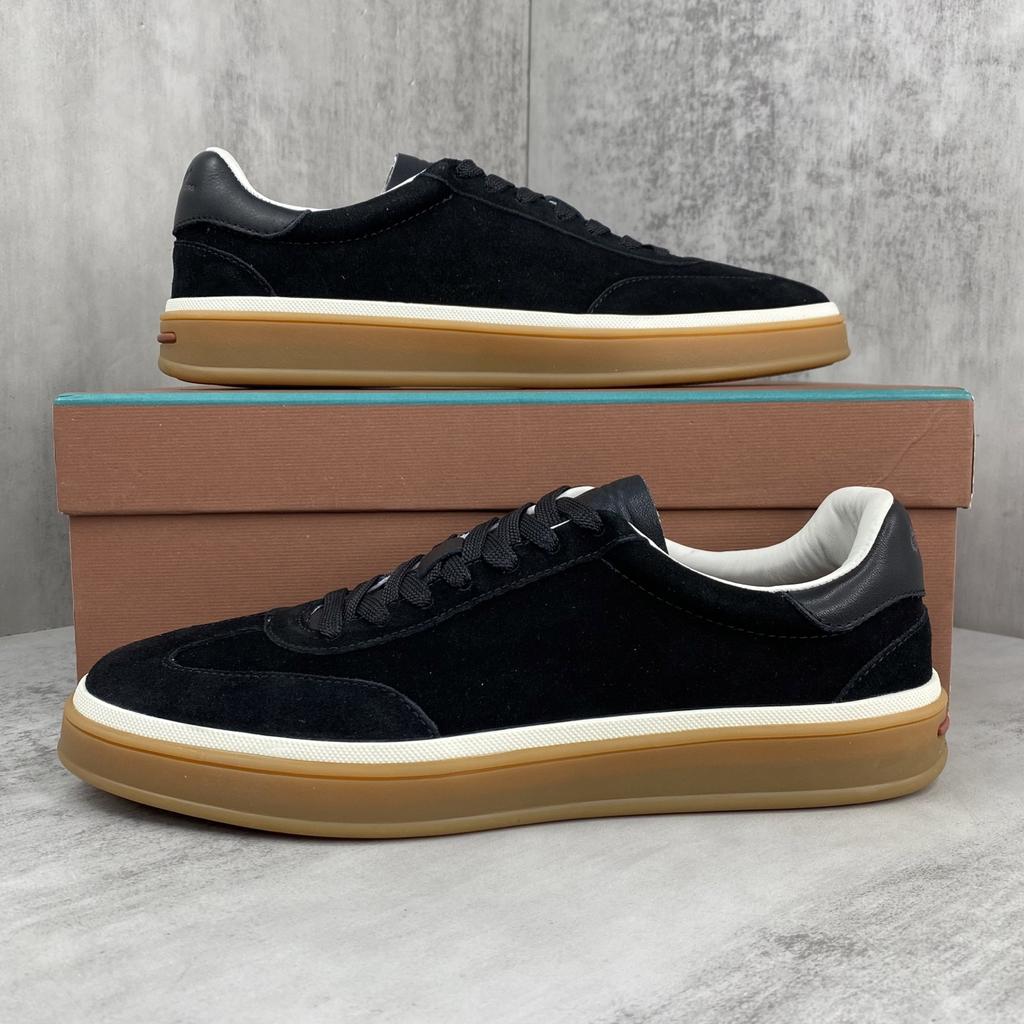 Holiday Gift Luxury Shoes Casual Sneakers Handmade Unisex Style Leather Upper Calfskin Lining Oxford Sole Breathable Non-slip