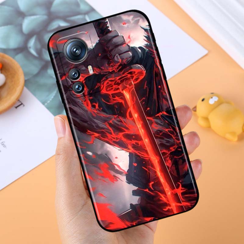 Ancient Style Swordsman For Xiaomi Mi 15 14 13 13T 12 12T 12S 11 11i 11T Pro Ultra Lite 5G Black Soft Phone Case