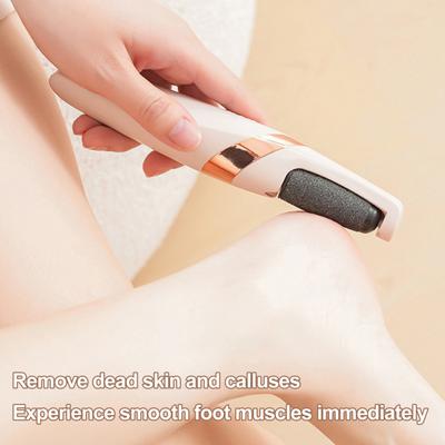 Electric Foot Grinder Rechargeable Callus Remover for Dead Skin Removal Ergonomic Foot Exfoliator Portable Foot File for Smooth Feet Home Spa Care