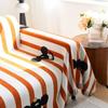 Cartoon Elephant Sofa Cover Sofa Towel Chenille Color Stripe Couch Cover Pet Mat Living Room Sofa Slipcover Throw Blanket