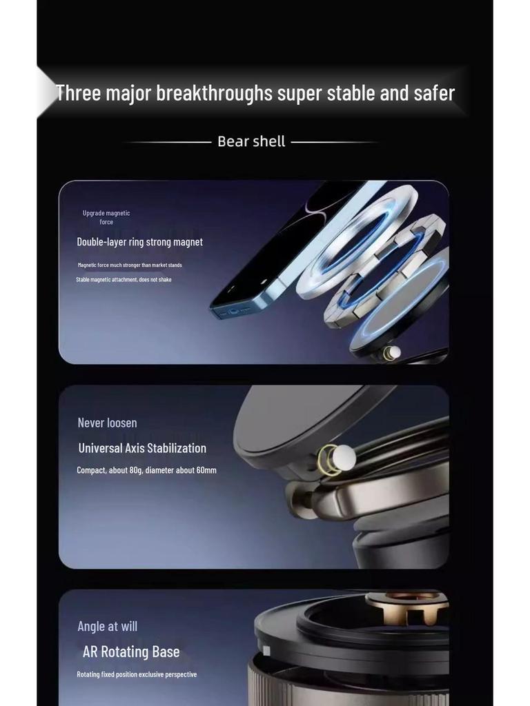 2025 Magnetischer Saugnapf-Handyhalter für die Auto-Navigation
