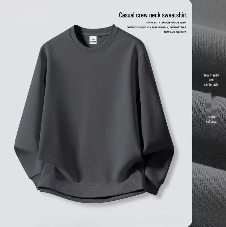 Men's Oversize Multi-color Round Neck Sweatshirt - Autumn Casual Wear