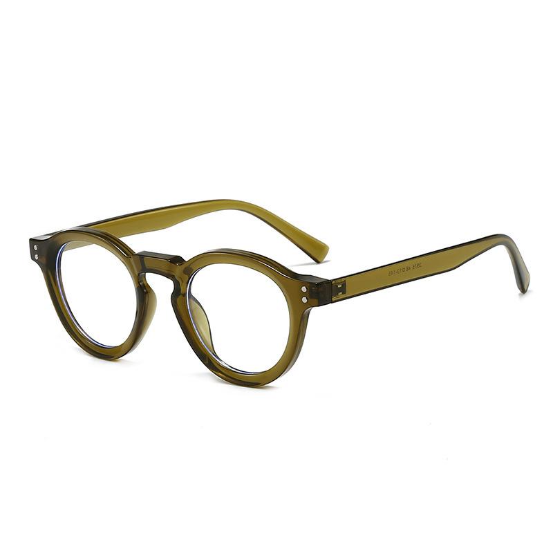 New Black Round Computer Glasses Frame Women Men Anti Blue Light Circular Eyewear Blocking Optical Spectacle Eyeglasses