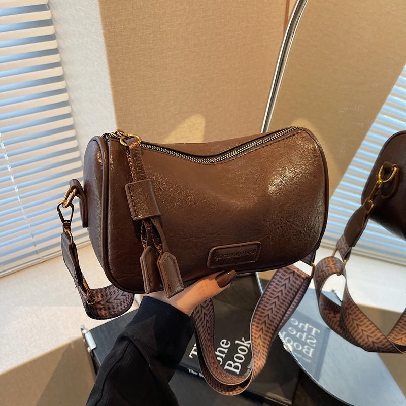 Fashionable Women's Shoulder Bag for Girl Fashion Style Boston Tote Bag Pu Leather Retro Underarm Bag Female Accessory