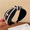 Luxurious Wide-Brimmed Headband for Women - Top Knot Design, Perfect for Autumn/Winter