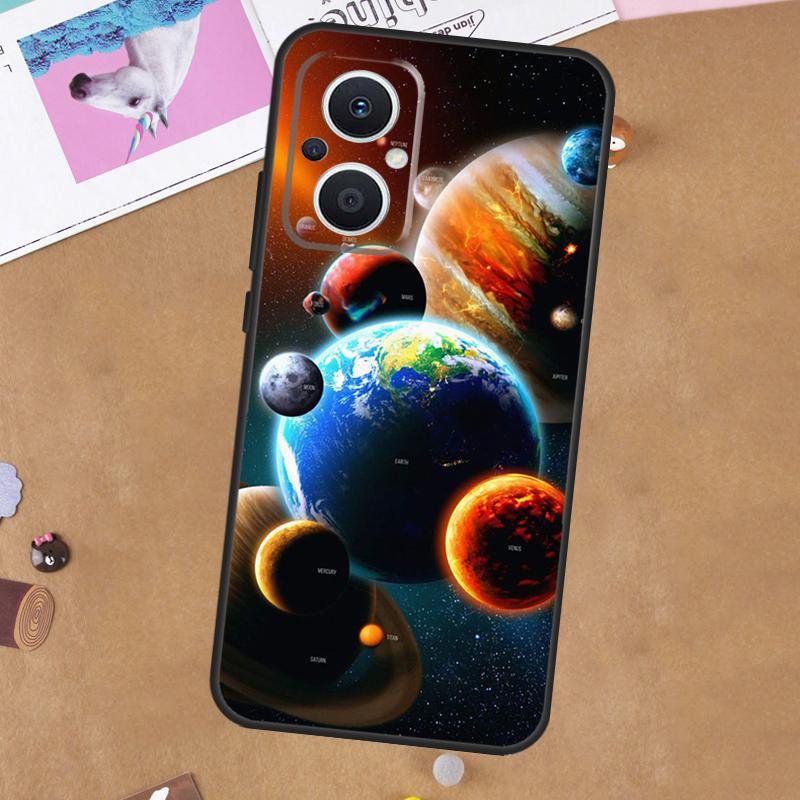 Space Solar System Planets Universe Case For OPPO Reno 4Z 5Z 8T 10 11 Pro 11F 5 6 7 8 Lite OPPO Find X5 X6 Pro X2 X3 Neo Cover