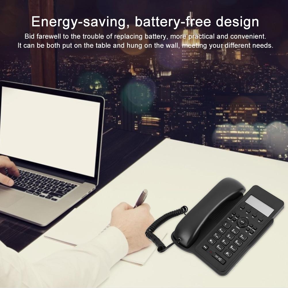 Kx T7712CID English Foreign Trade Landline Telephone (UK Telephone Line with Random Color)(Black )