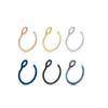 Stainless Steel Colorful U-Shaped Nose and Lip Piercing Jewelry - Simple, Fade-Resistant, Unique Design